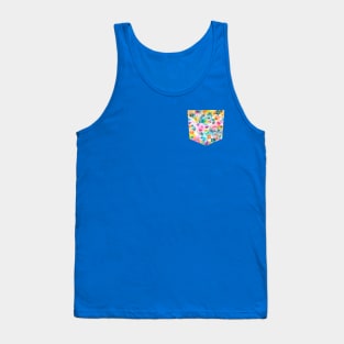 Pocket - Experimental Surface Colorful Tank Top